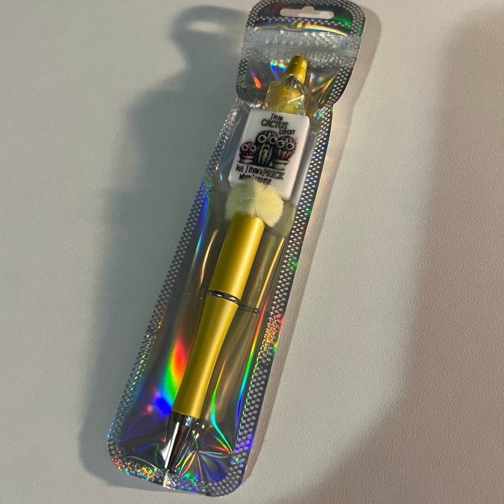 ✨New✨ Hand Beaded Pen 🌵